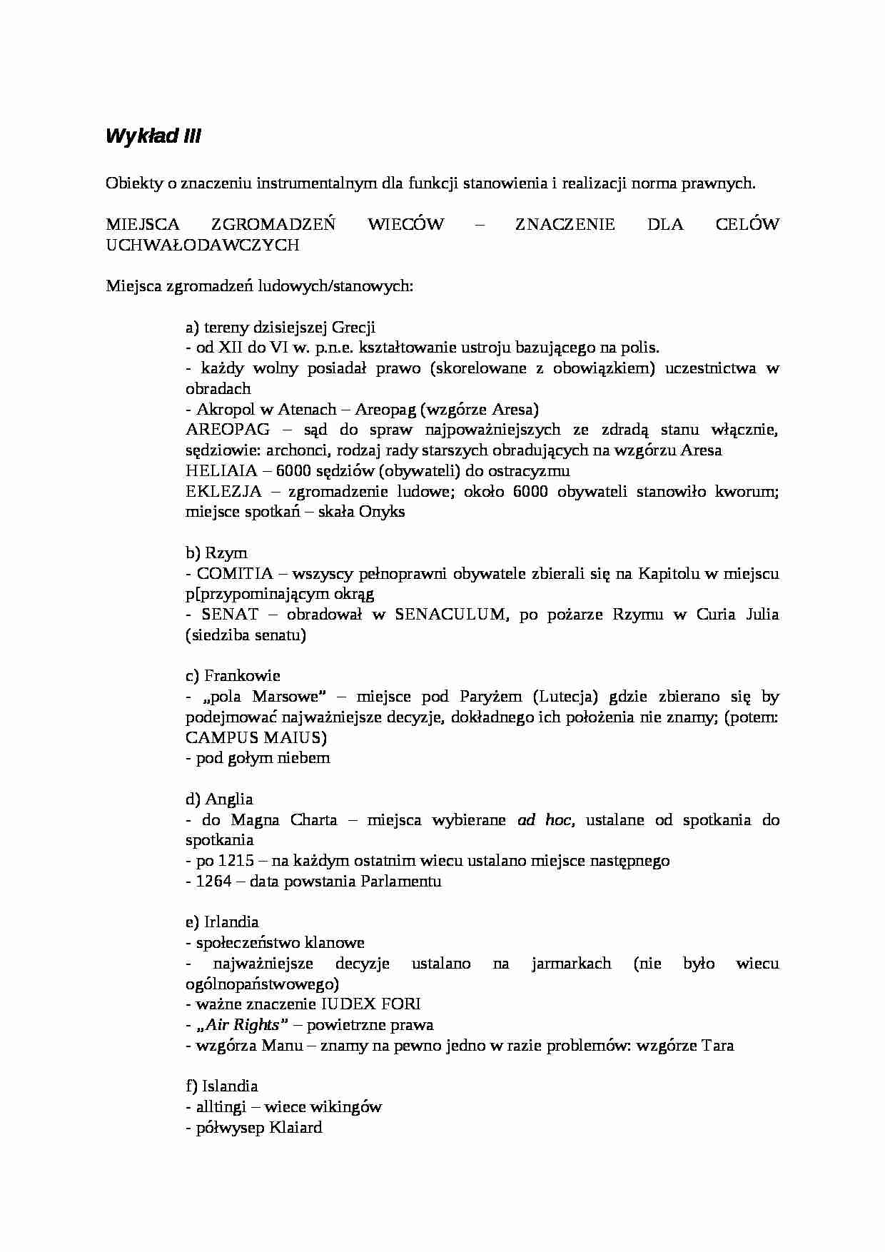 Miejsca zgromadzeń - strona 1