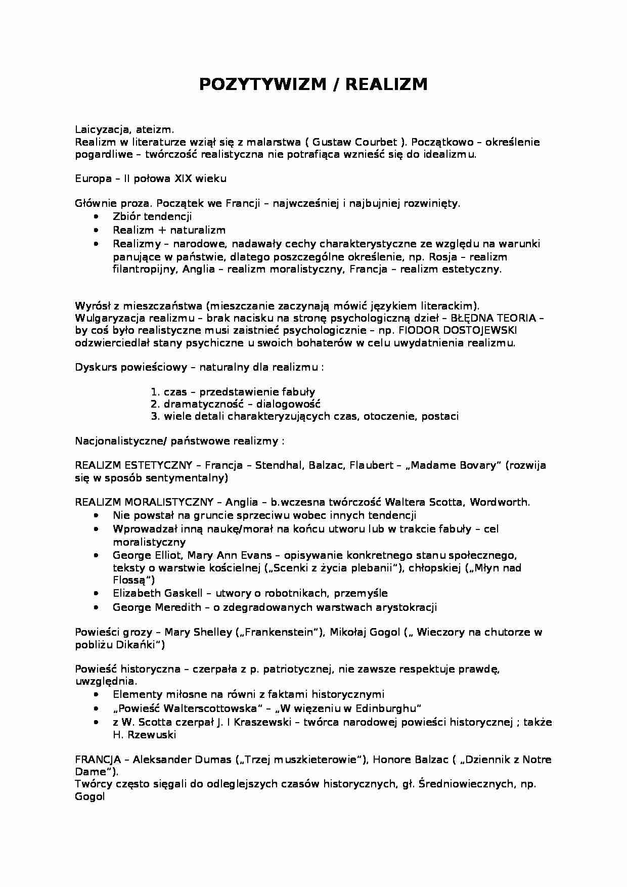 Pozytywizm - Ateizm - strona 1