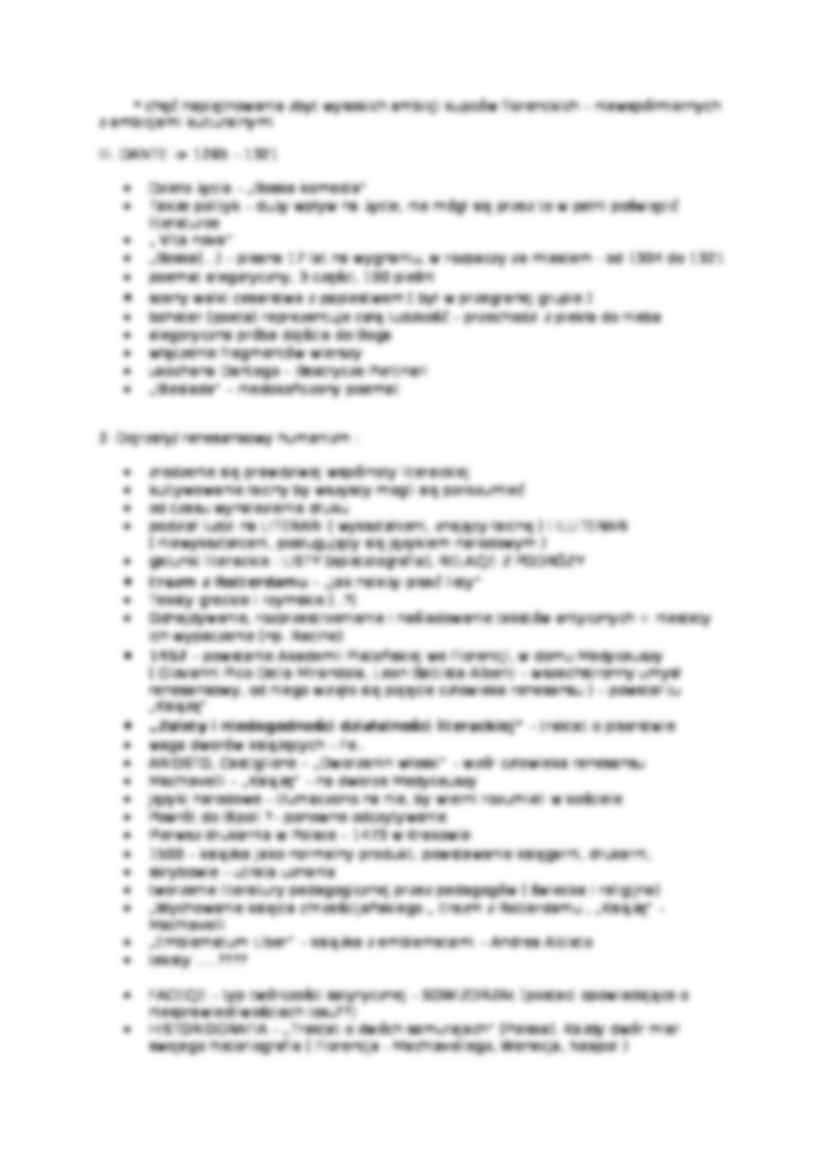 Renesans - Dante Alighieri, Giovanni Boccaccio, Francesco Petrarka - strona 2