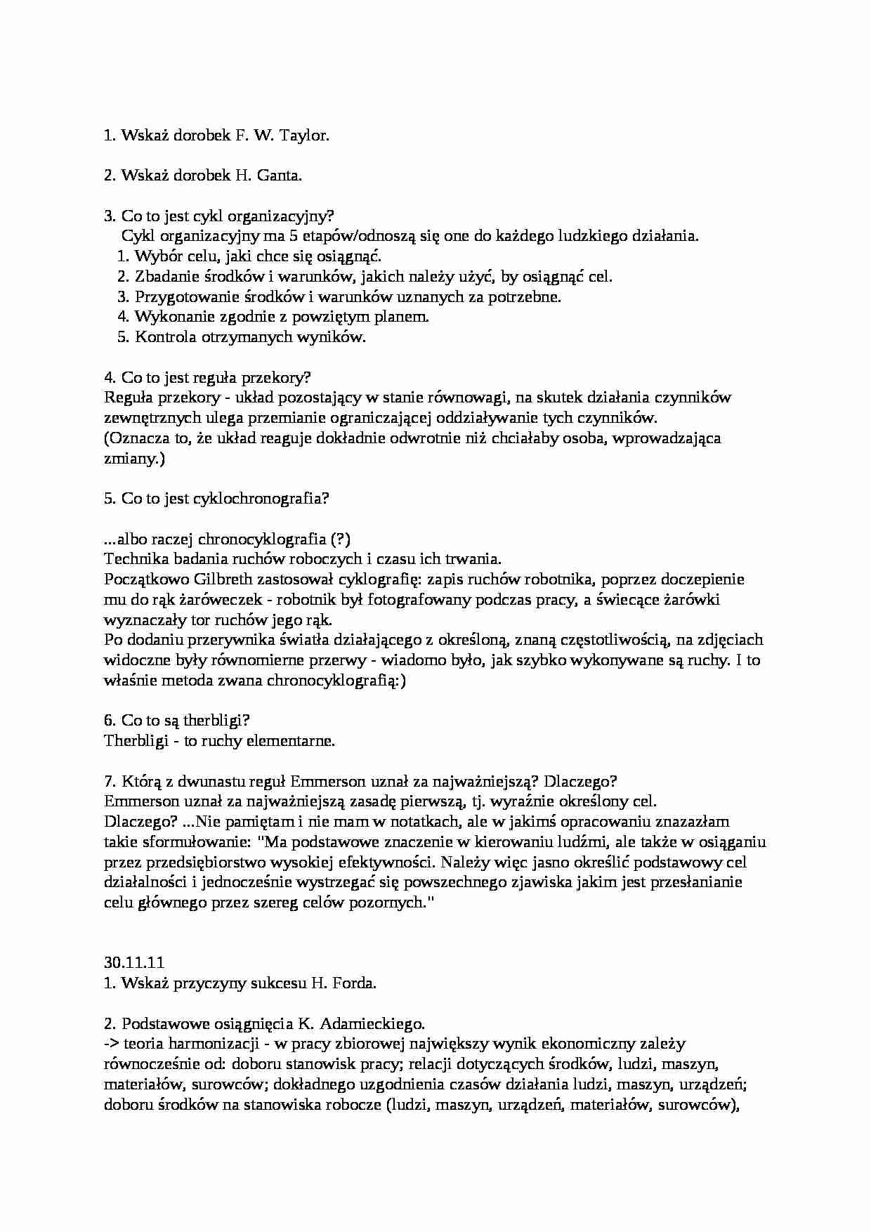 Zagadnienia do egzaminu - strona 1