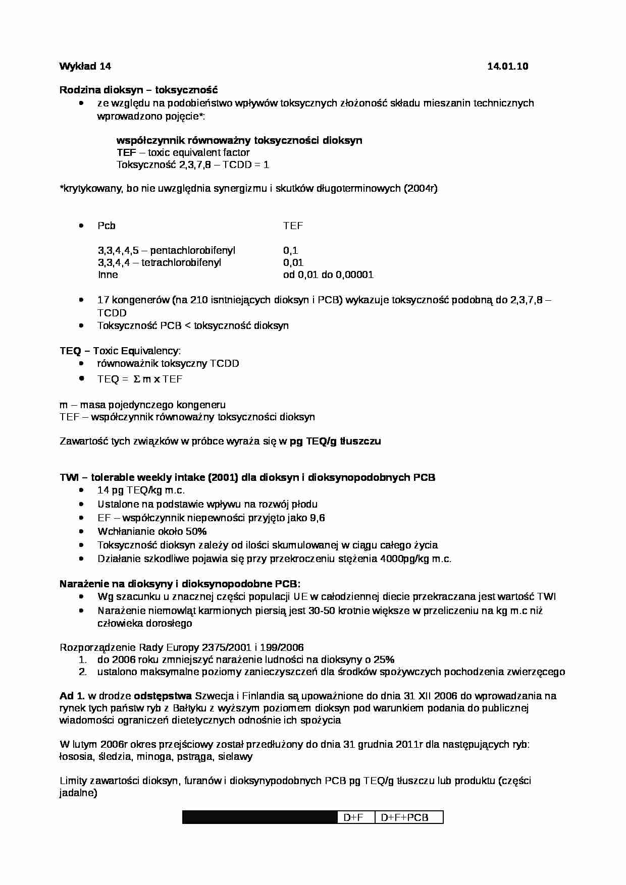 Toksykologia - wyklad 14 - strona 1
