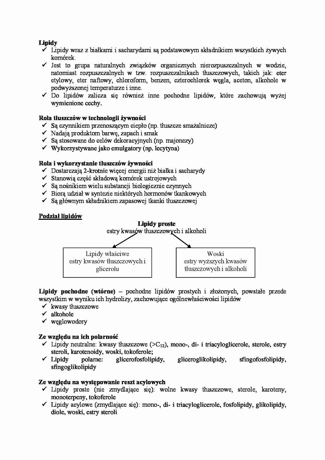 lipidy proste i złożone - strona 1