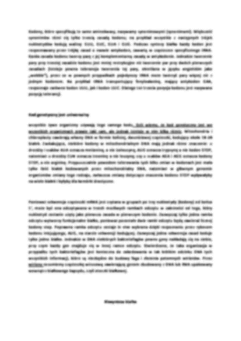 Kod genetyczny - strona 2