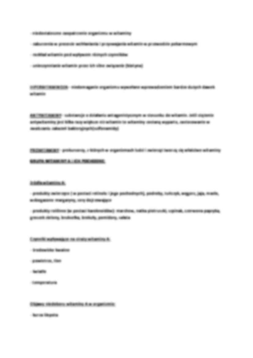 Witaminy w procesach fizjologicznych - strona 2
