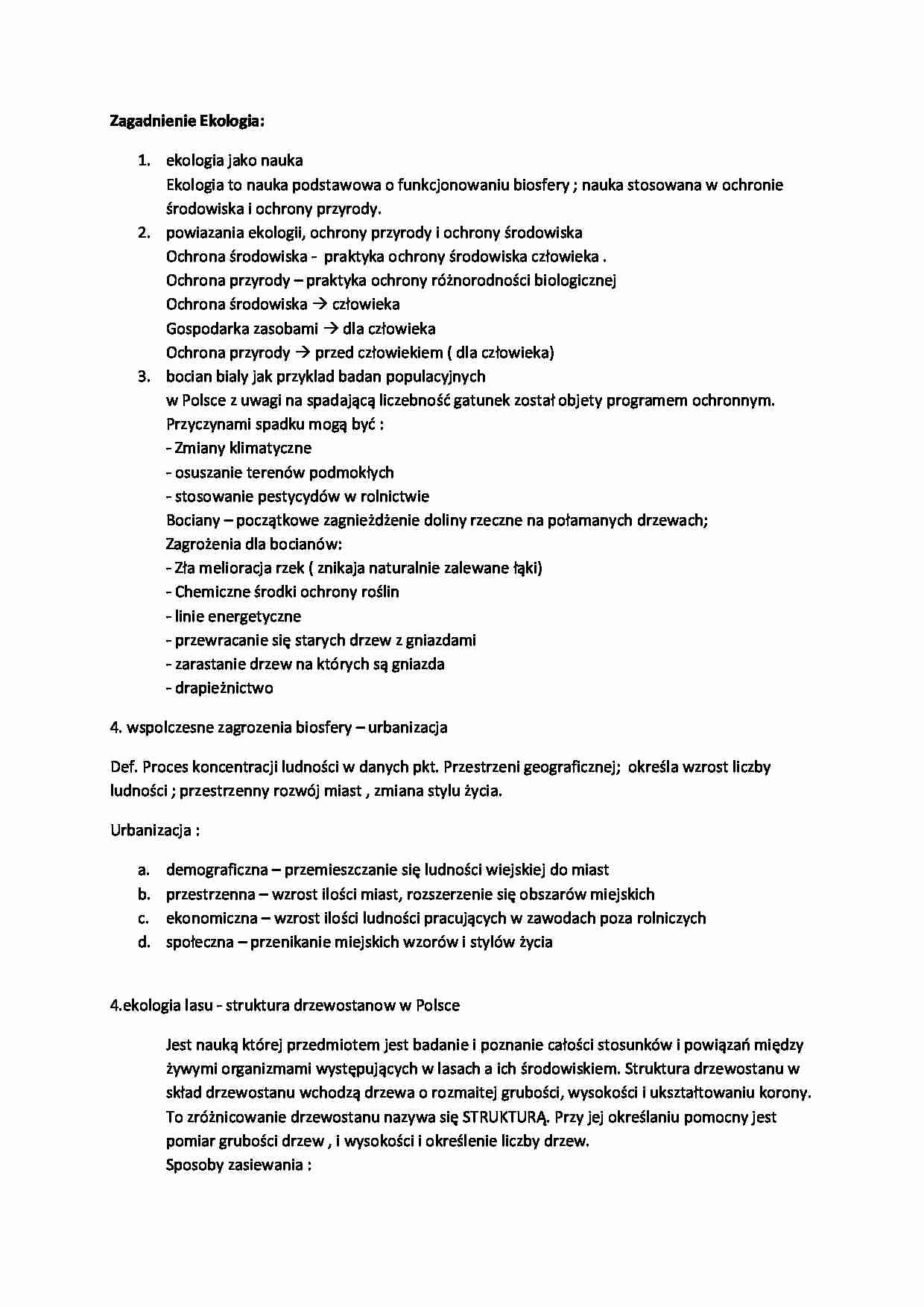 podstawy ekologii - strona 1
