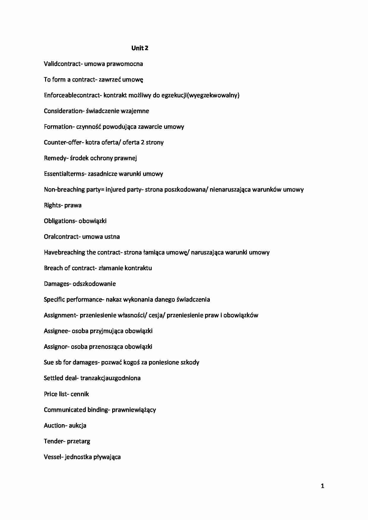 Unit 2 - strona 1