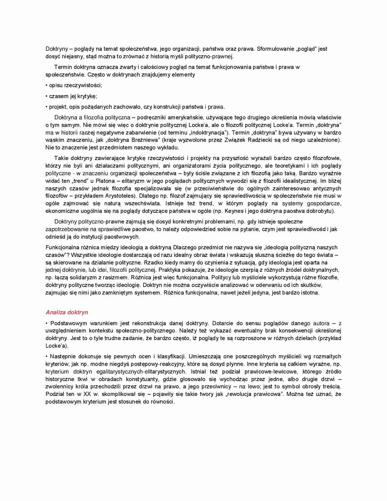 Wprowadzenie do doktryn - strona 1