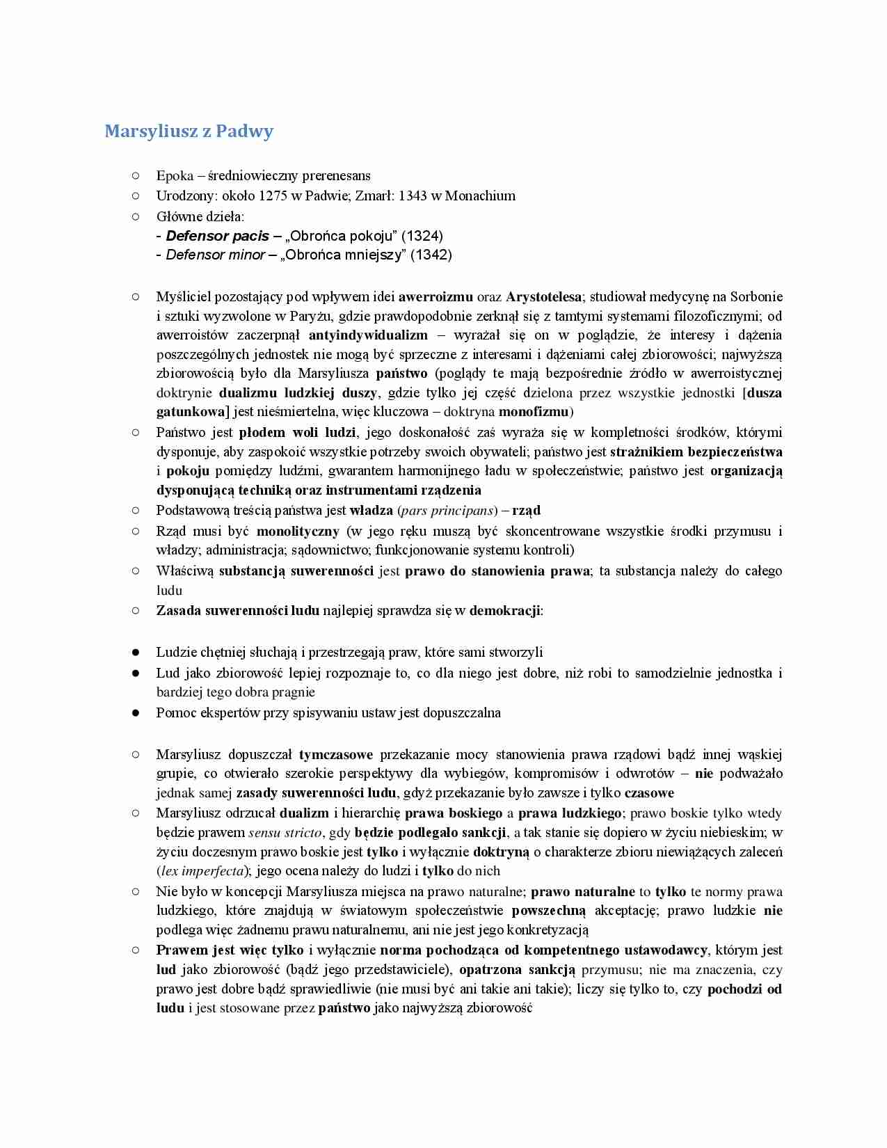 Marsyliusz z Padwy - strona 1