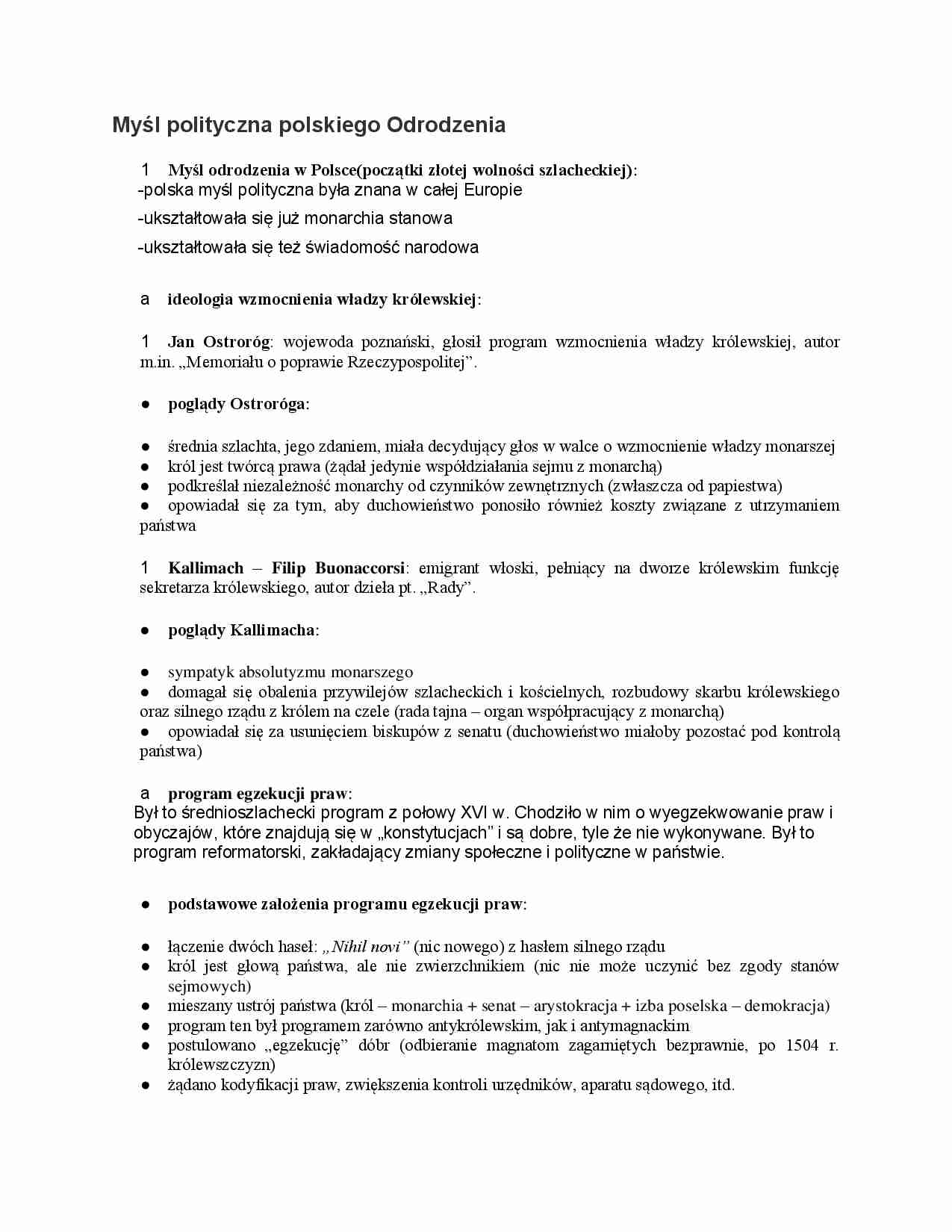 Polskie odrodzenie - strona 1