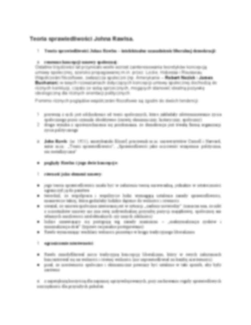 Keynesizm, Teoria sprawiedliwości Johna Rawlsa, Liberalizm - Hayek - strona 2