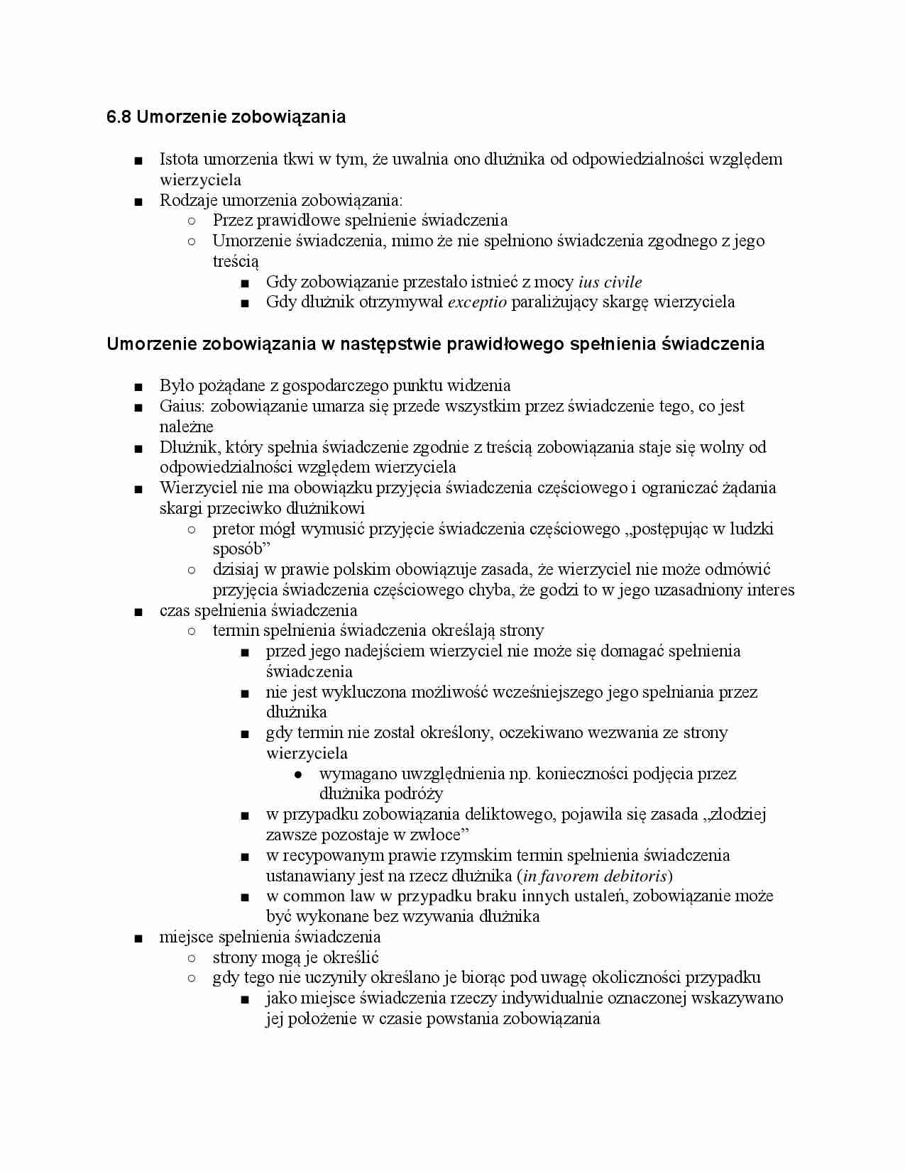 Umorzenie zobowiązania - strona 1