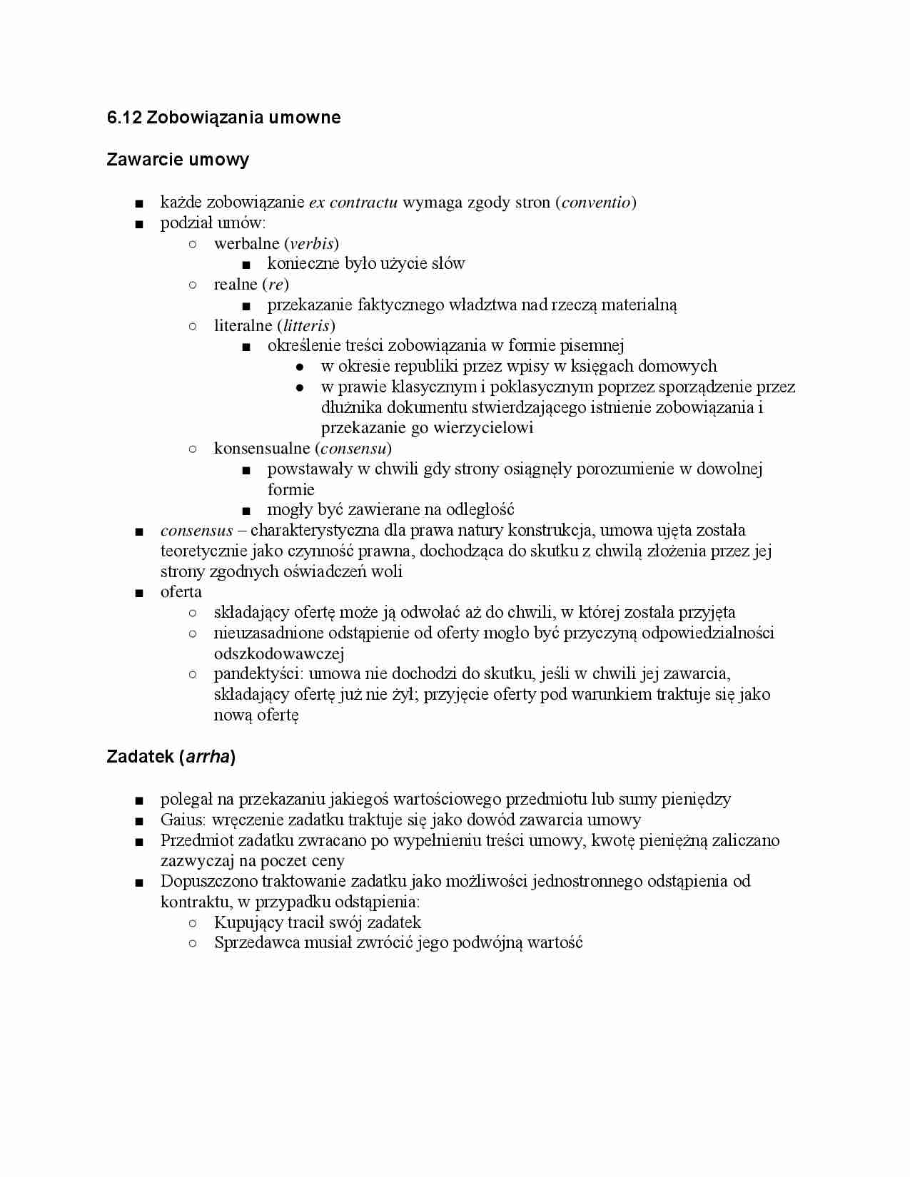 Zobowiązania umowne - strona 1