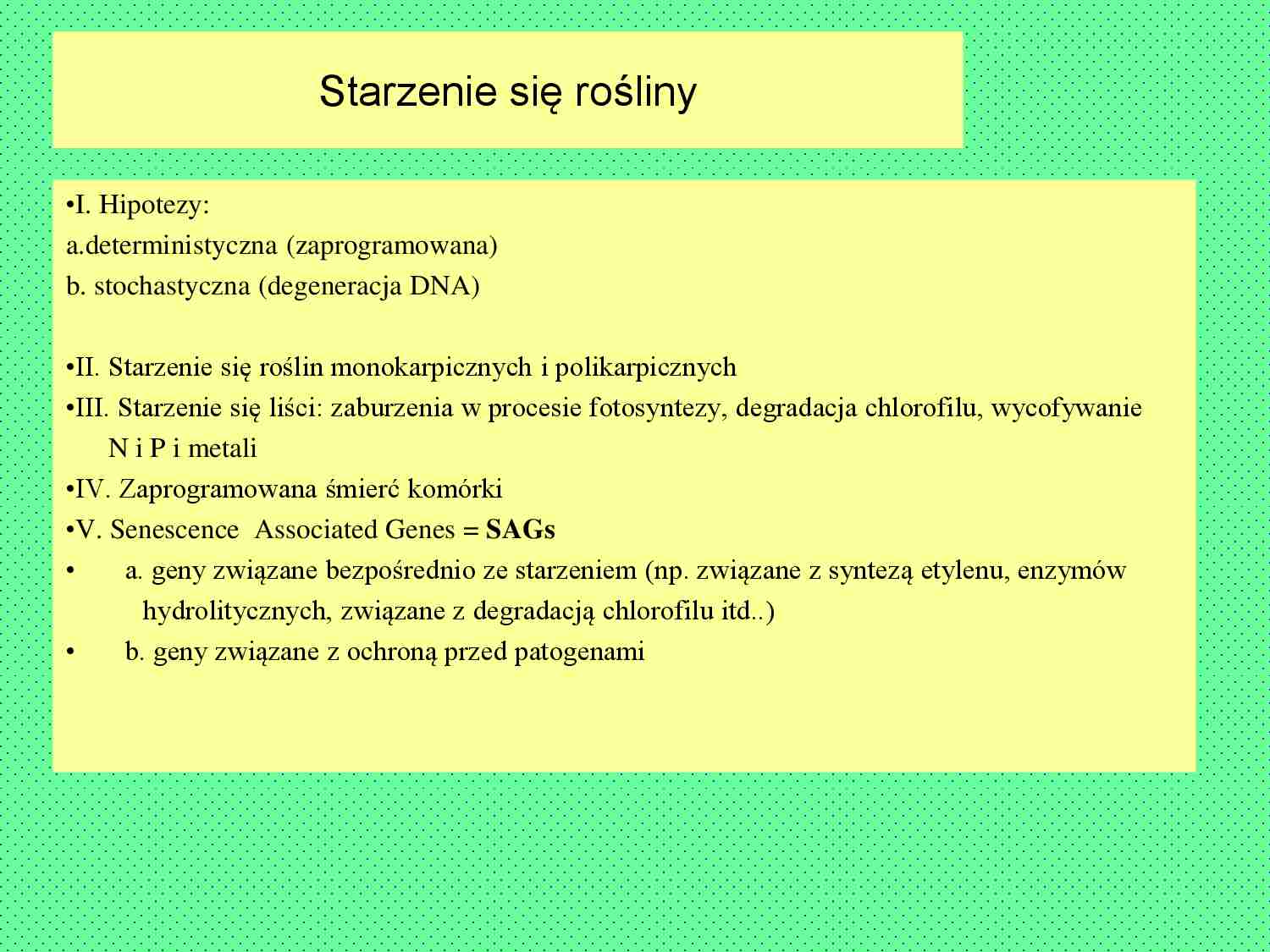 Wykład 14 - fizjologia rozwoju roślin - strona 1