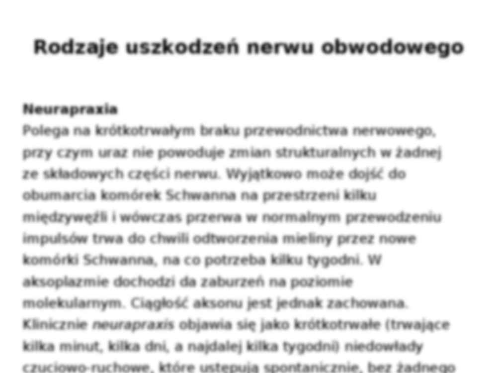 Patomechanizam uszkodzeń  nerwów obwodowych - strona 3