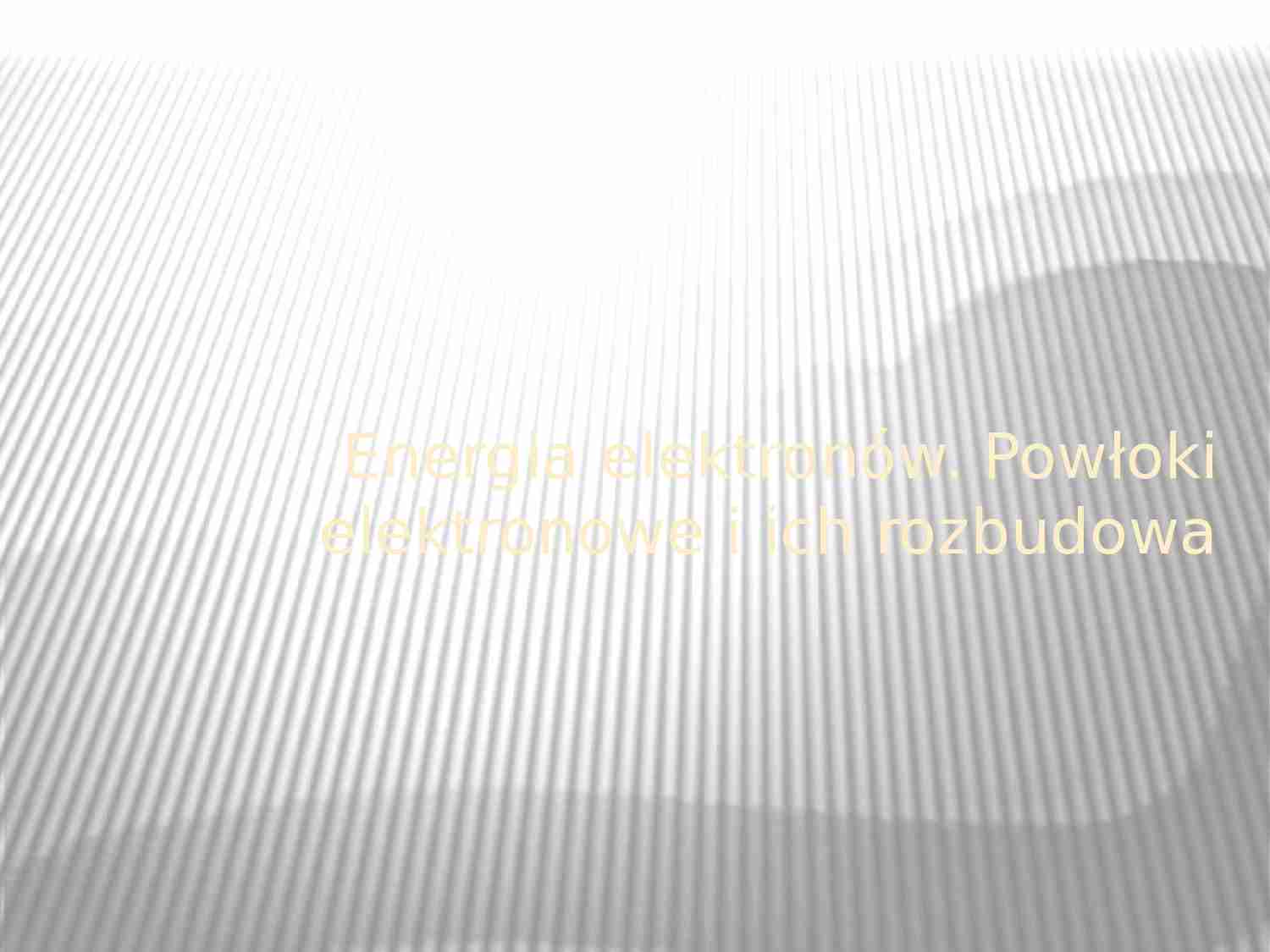 Chemia ogólna - orbitale - strona 1