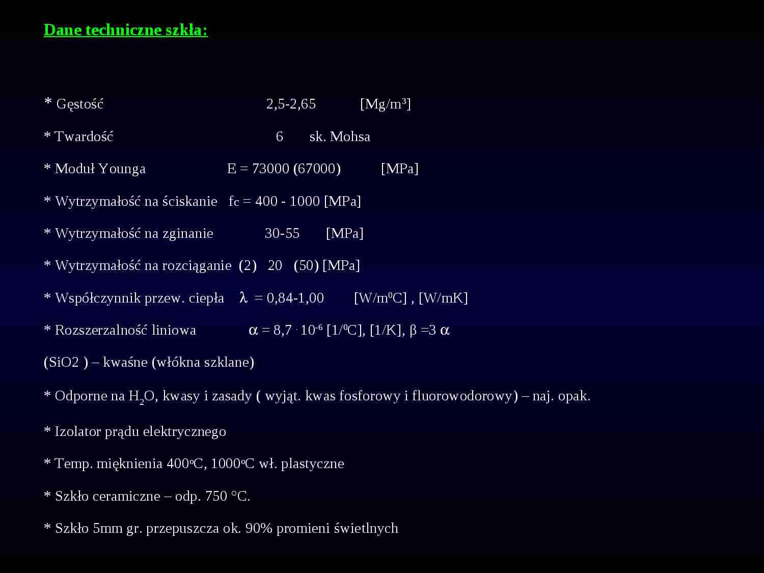 Materiały budowlane - Szkło - strona 1