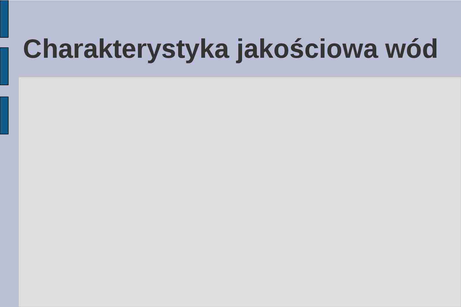 Charakterystyka jakosciowa wód - strona 1