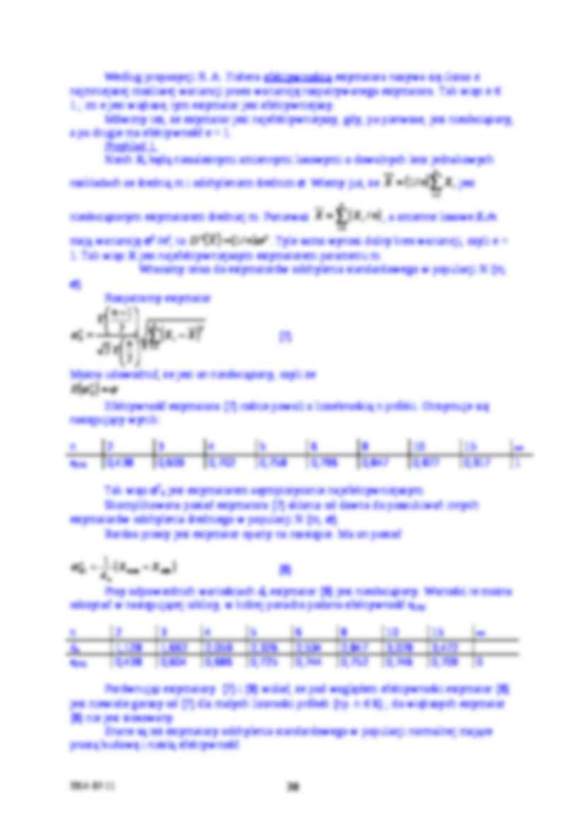 Estymacja - teoria i przykłady - strona 3