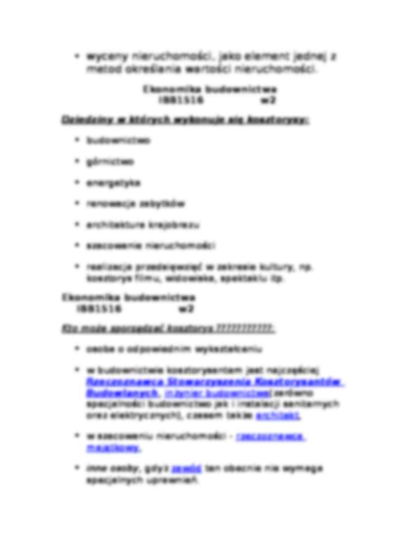 Ekonomia budownictwa 2 - strona 2