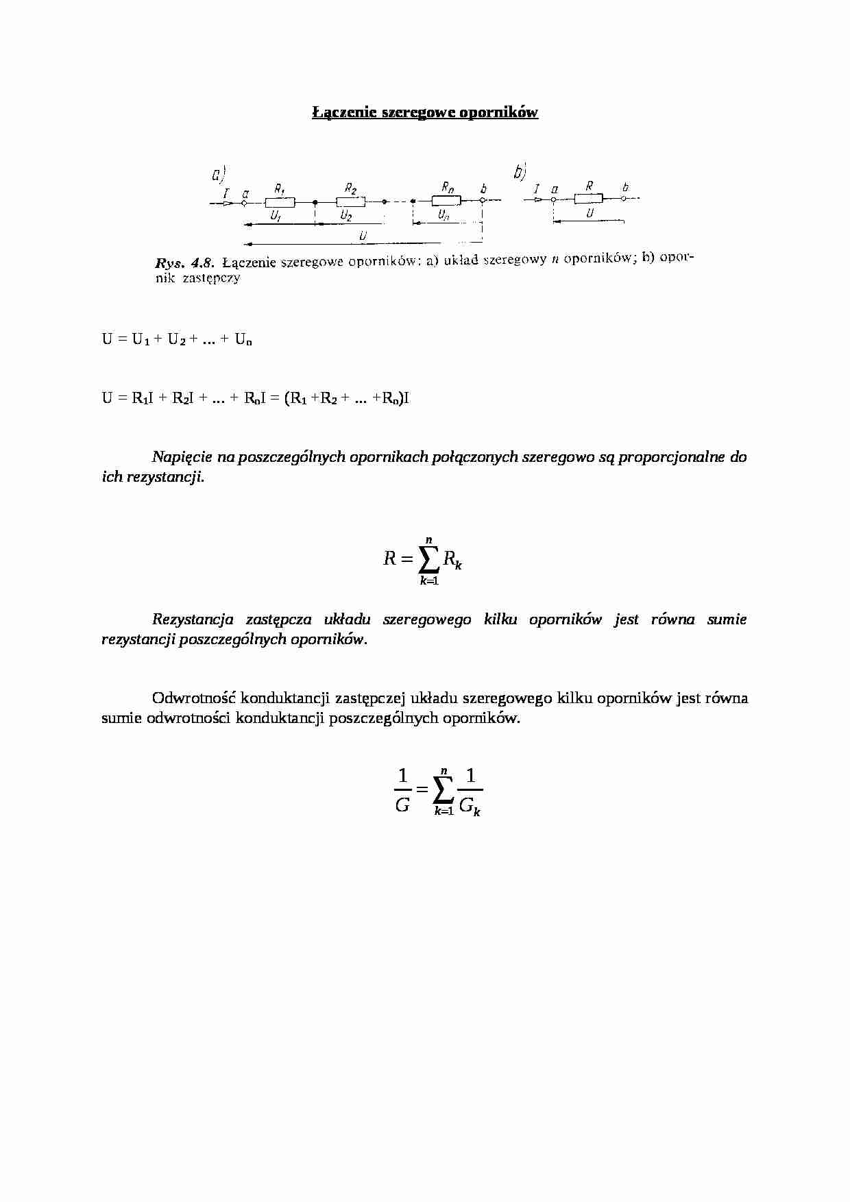 Łączenie szeregowe oporników - strona 1