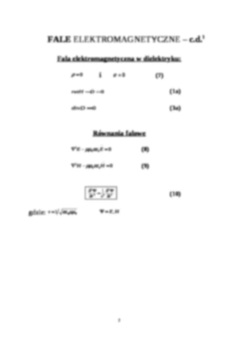 Fale elektromagnetyczne - fizyka - Równania Maxwella - strona 2