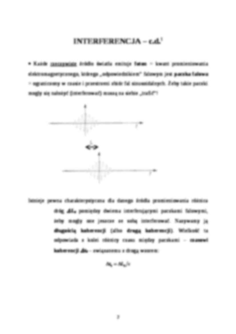 Interferencja i dyfrakcja w fizyce - strona 2