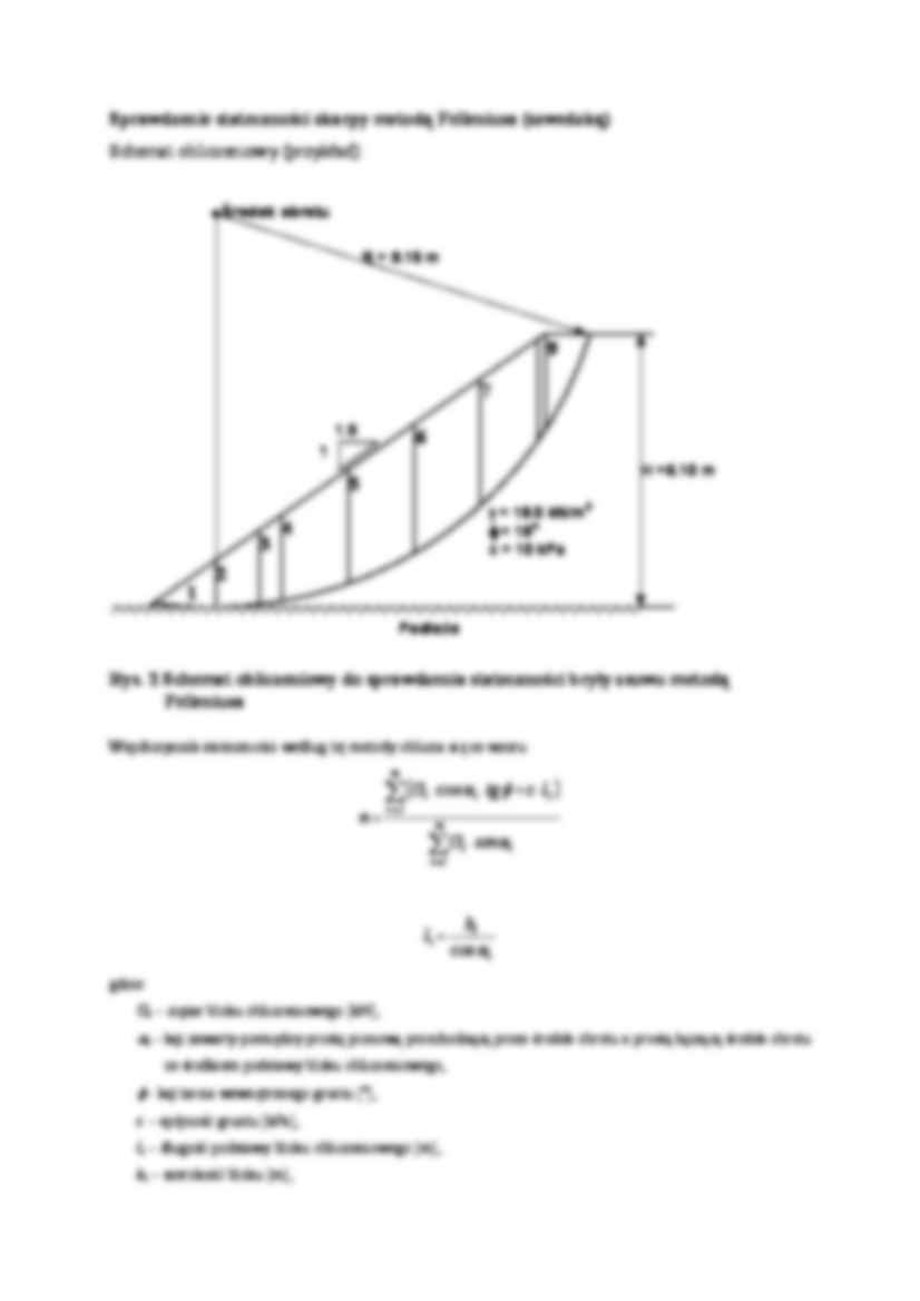 Geotechnika - stateczność skarp - strona 2