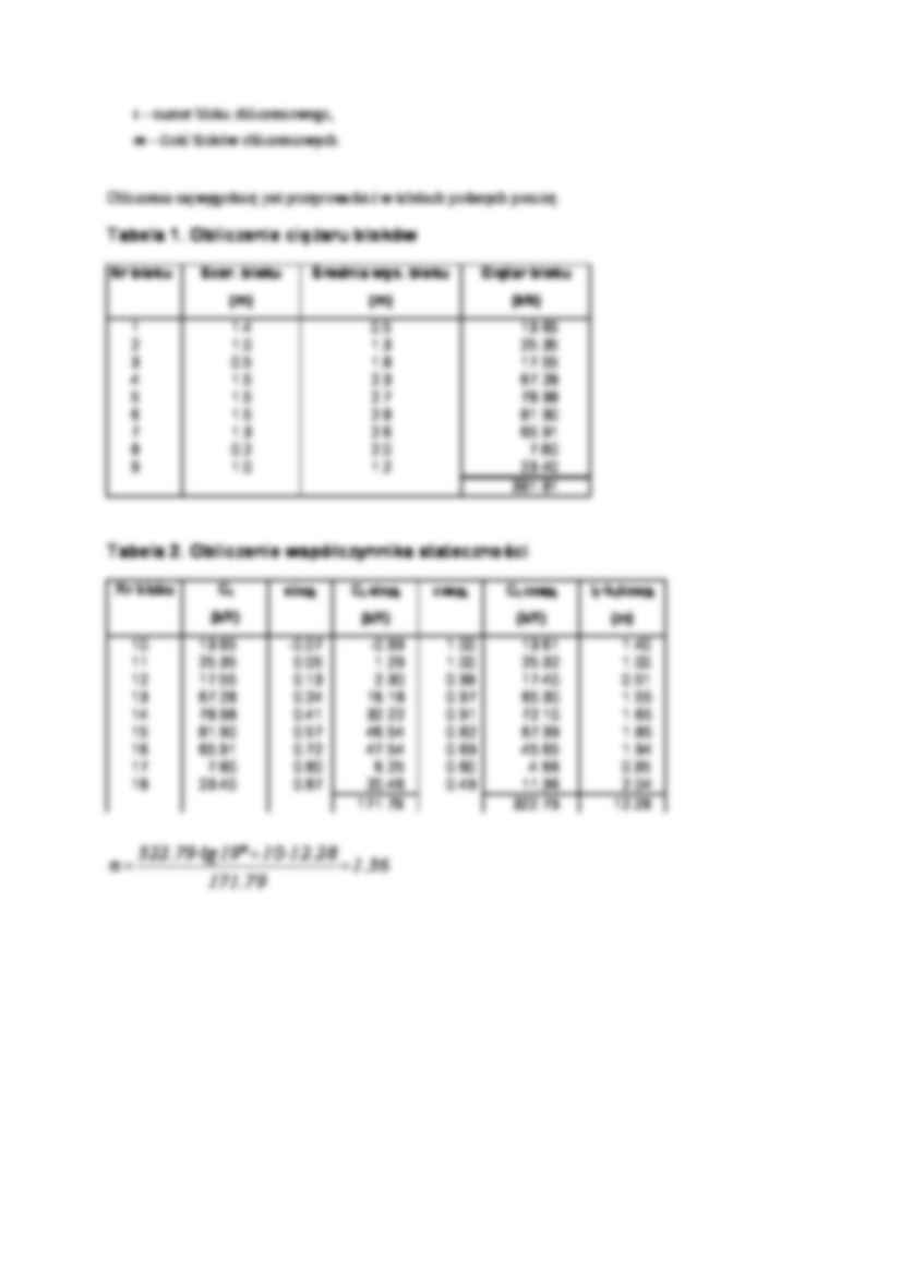 Geotechnika - stateczność skarp - strona 3