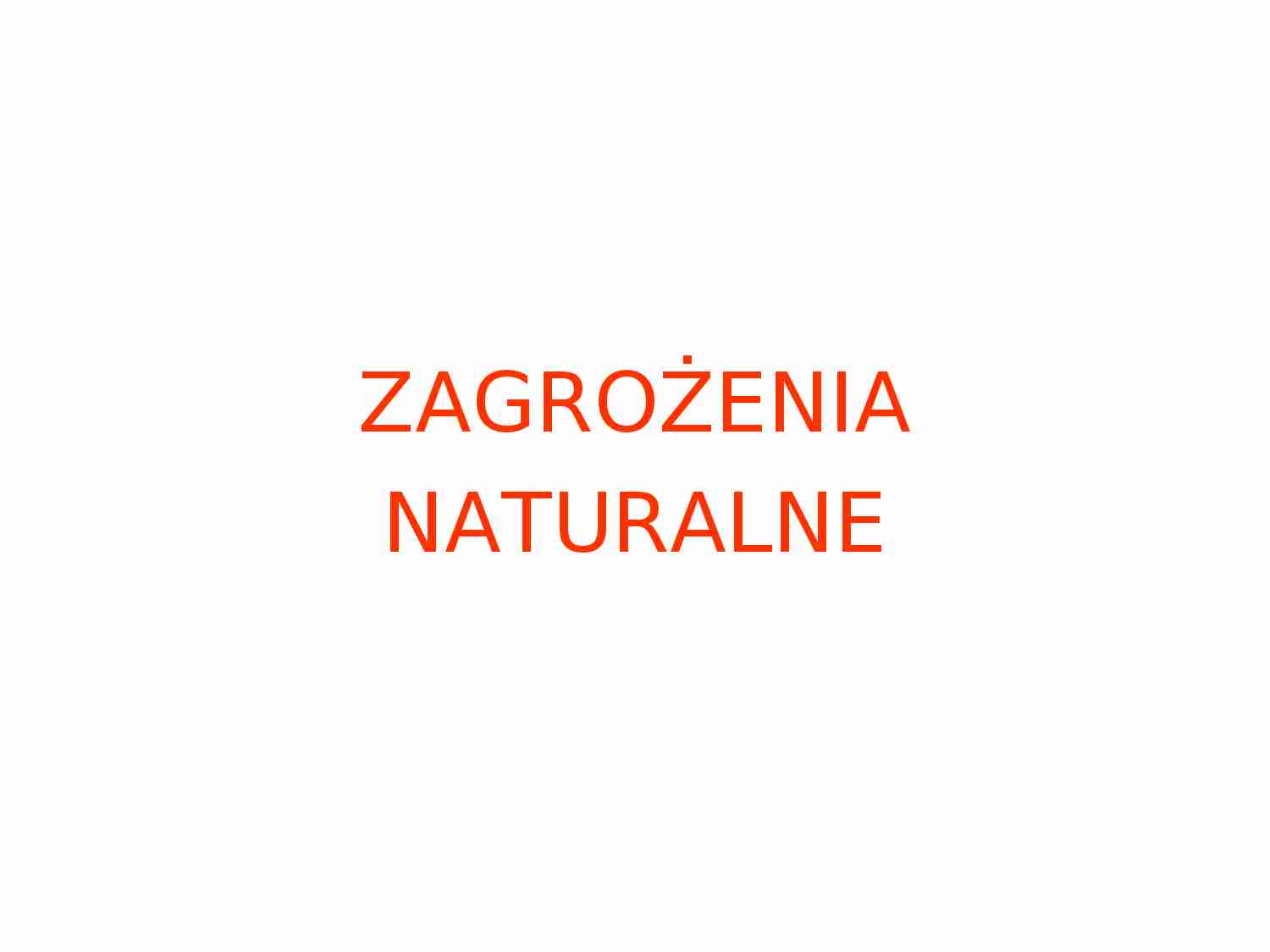 Górnictwo - Zagrożenia naturalne - strona 1