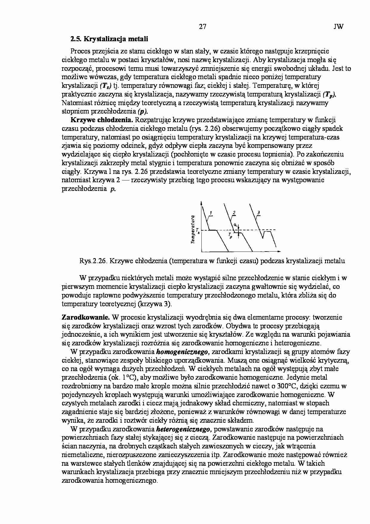 Materiałoznastwo - krystalizacja metali - strona 1