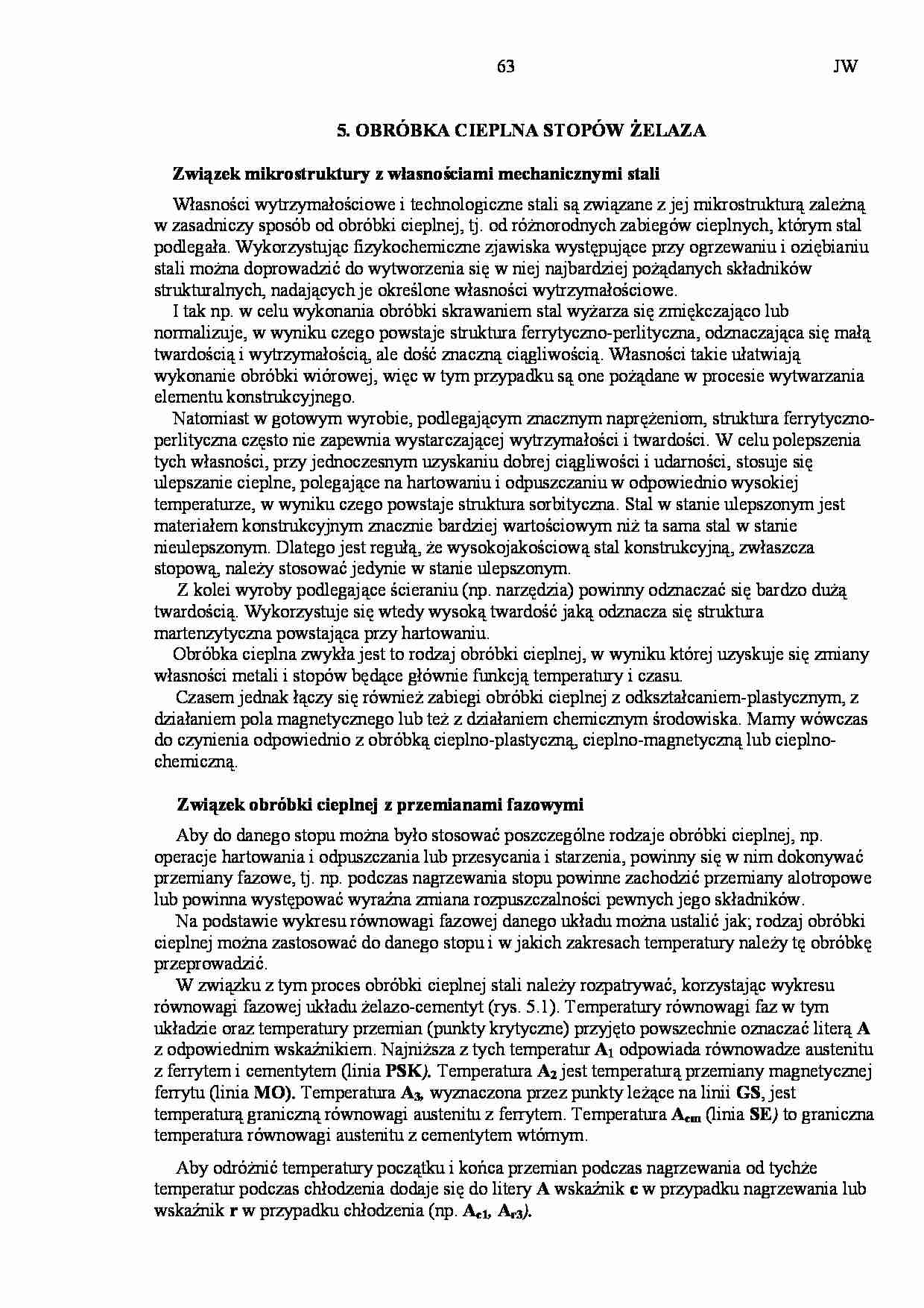 Materiałoznastwo - obróbka cieplna - strona 1