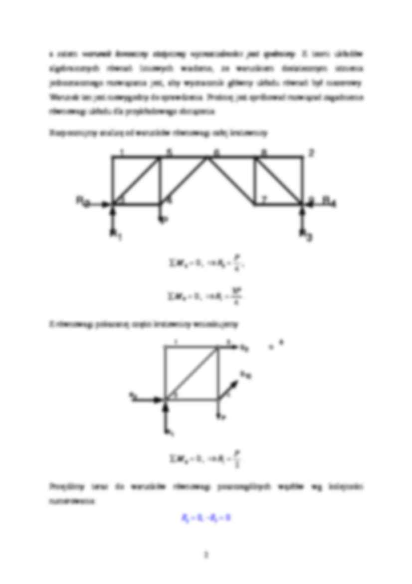 Mechanika - kratownica płaska - strona 2