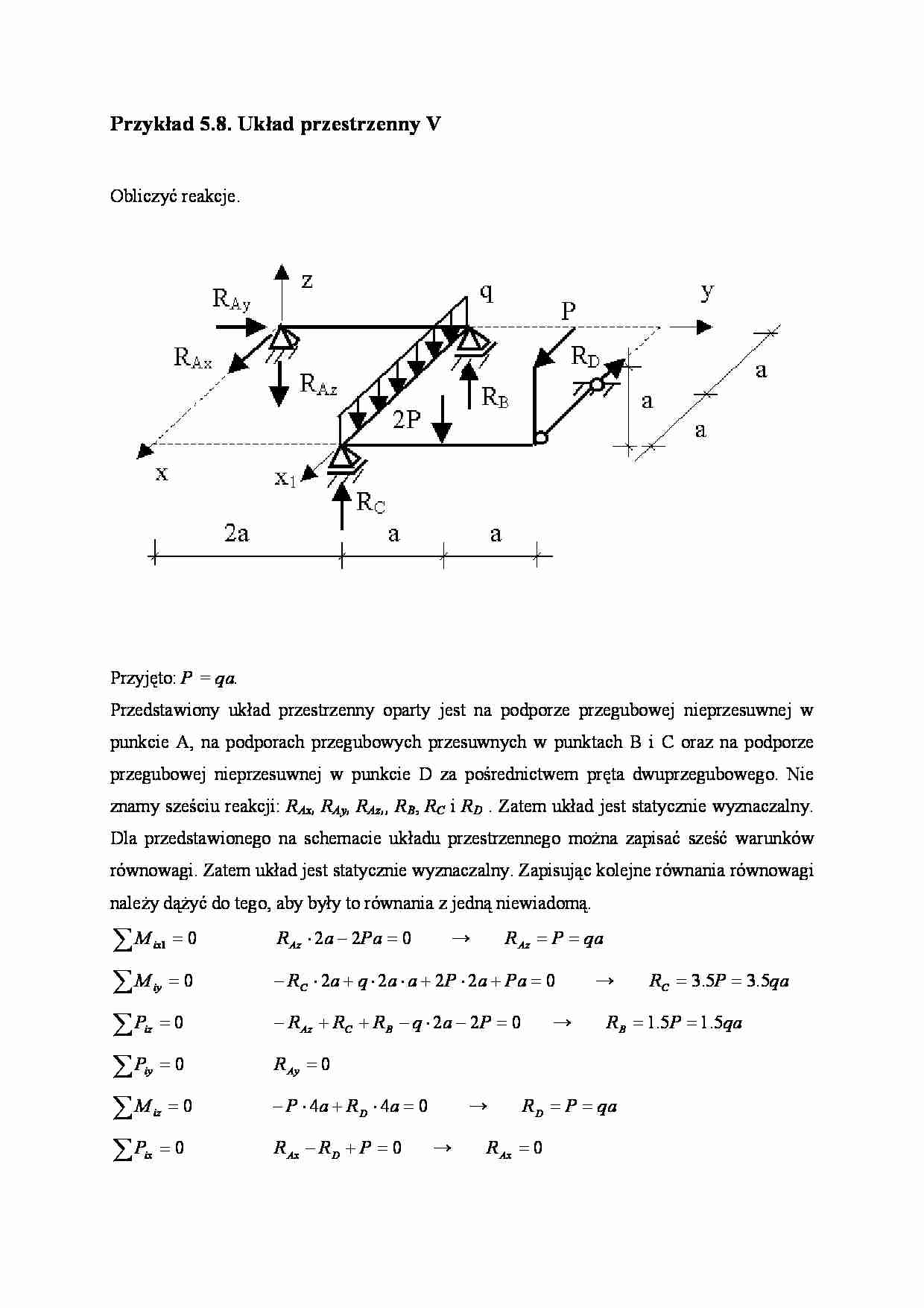 Układ przestrzenny V - strona 1