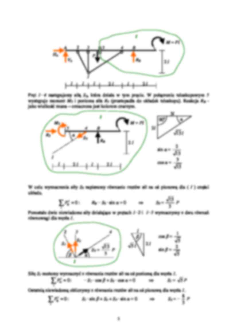 Belka ze skratowaniem - przykład - strona 2