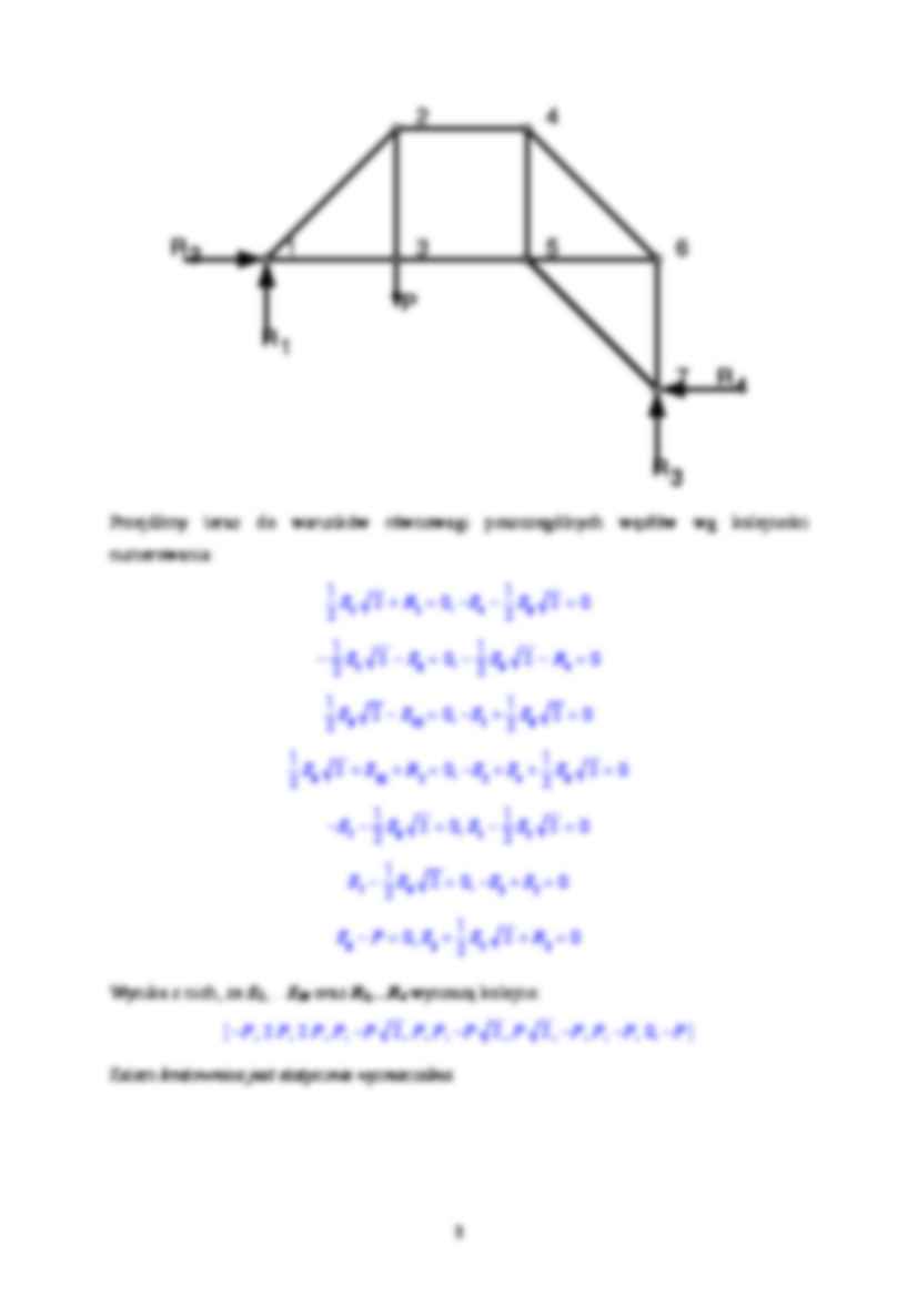 Kratownica płaska przykład 3 - strona 3