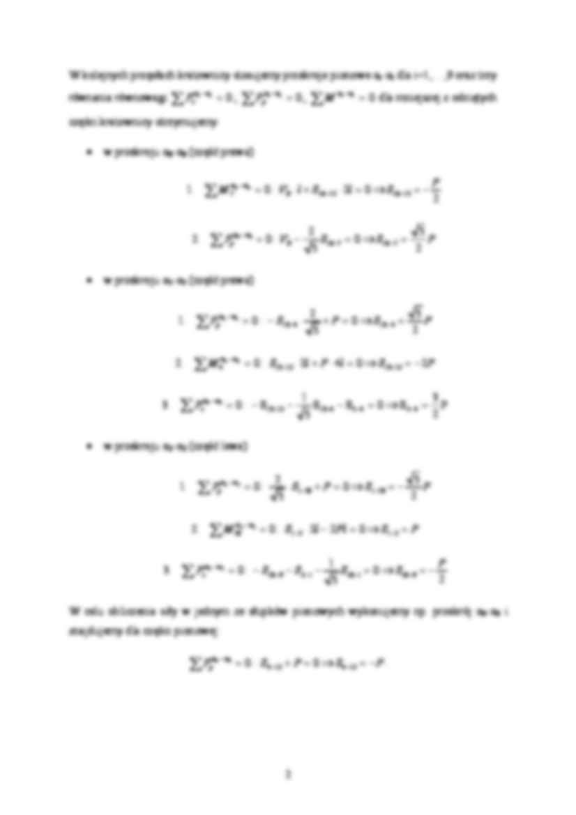 Kratownica płaska - przykład 5 - strona 2