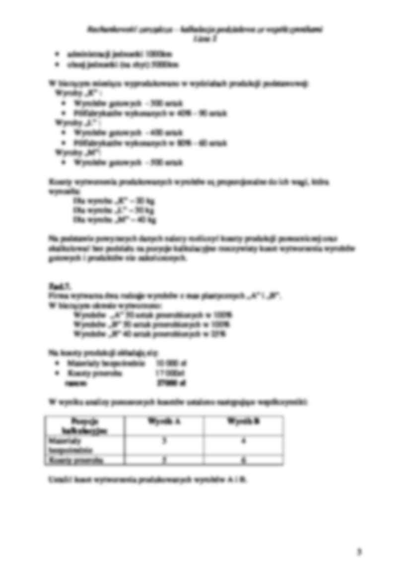 Kalkulacja podziałowa ze współczynnikami - strona 3