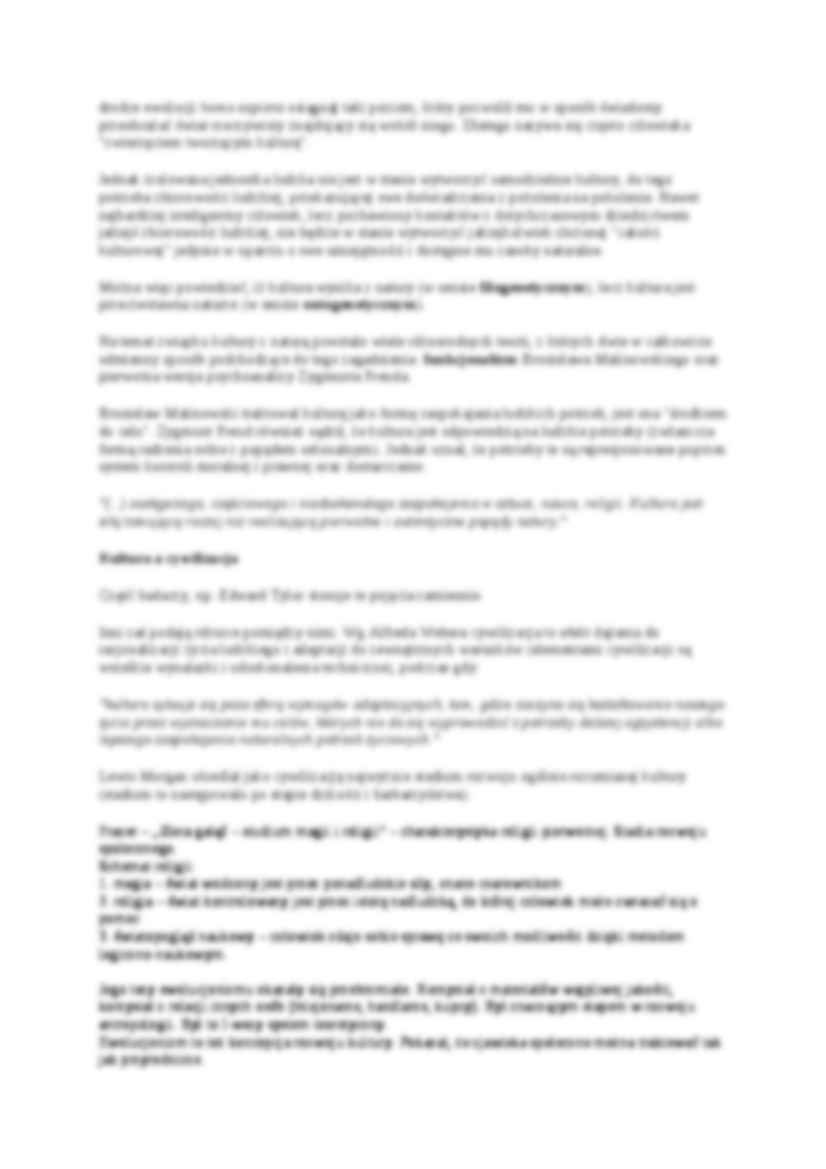 Socjologia ogólna - kultura - strona 3