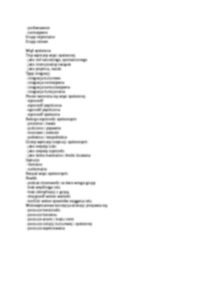 Socjologia - struktura społeczna - Więź społeczna  - strona 3