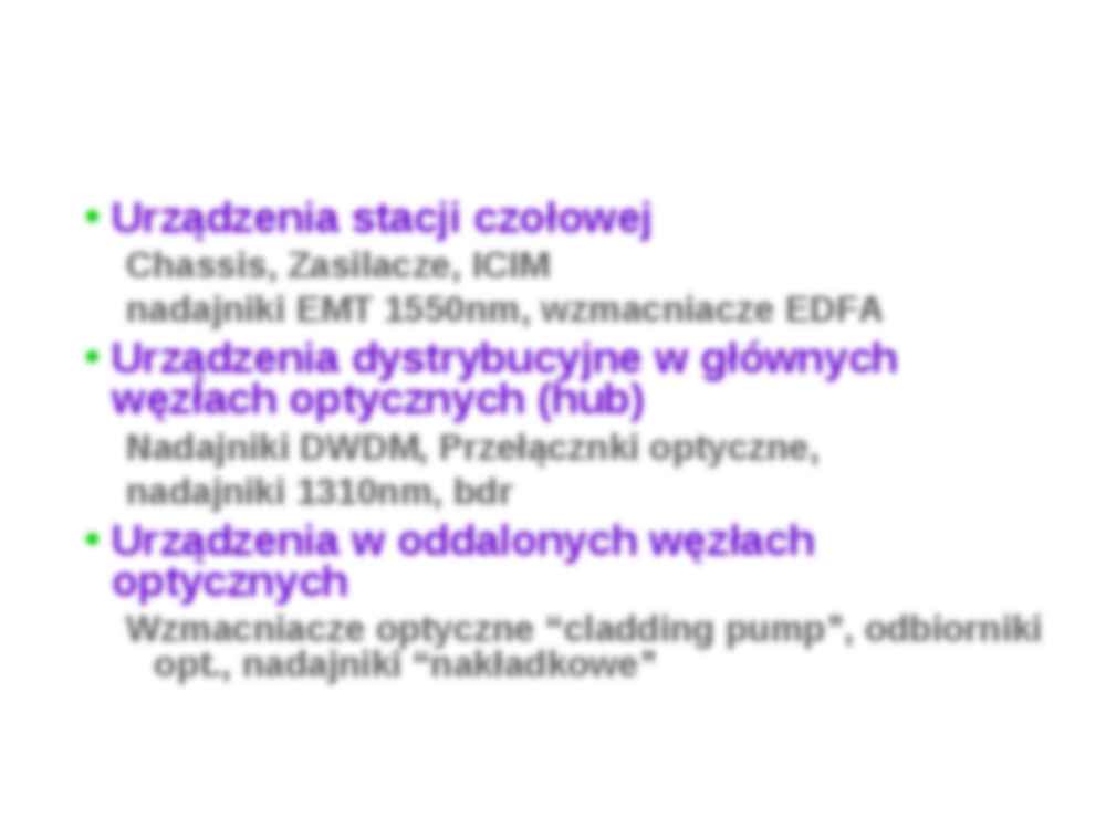 Platforma optyczna DWDM - strona 2