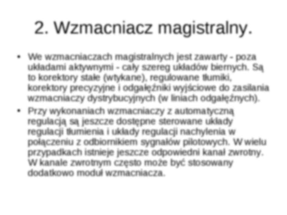 Telewizja kablowa - Wzmacniacze - strona 3