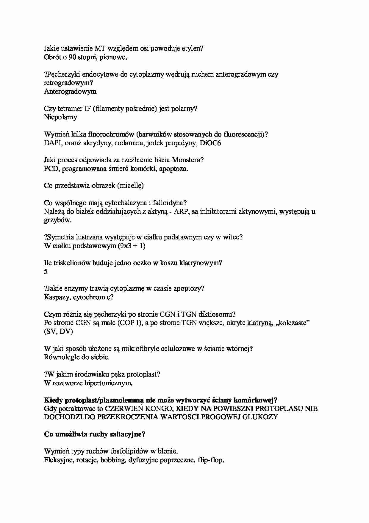 pytania egzaminacyjne - Etylen - strona 1