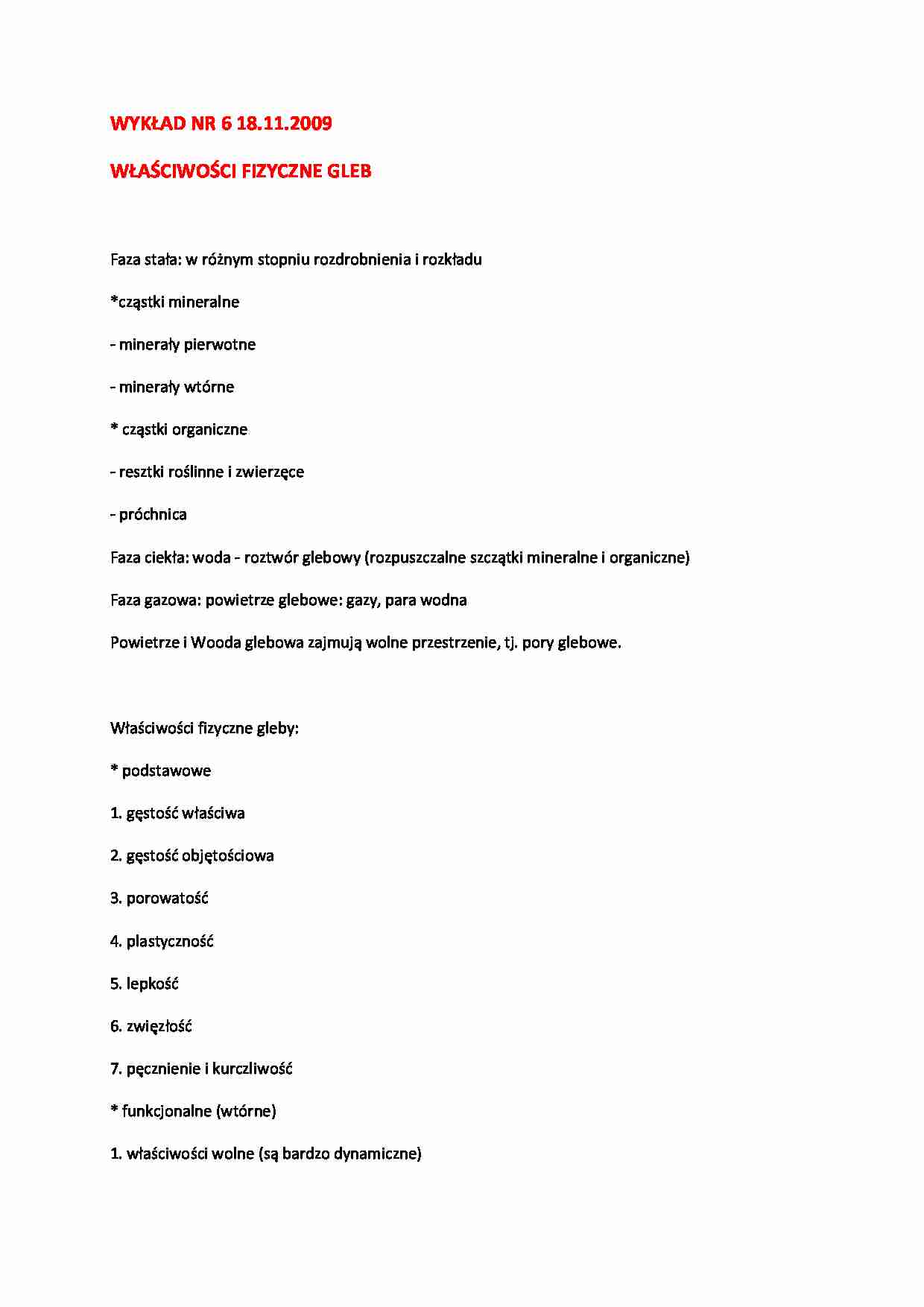 Właściwości fizyczne gleb - strona 1