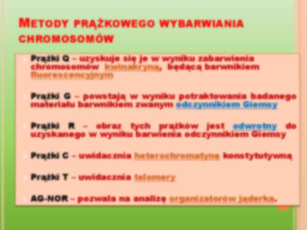 Budowa chromosomów i aberracje chromosomowe - strona 2
