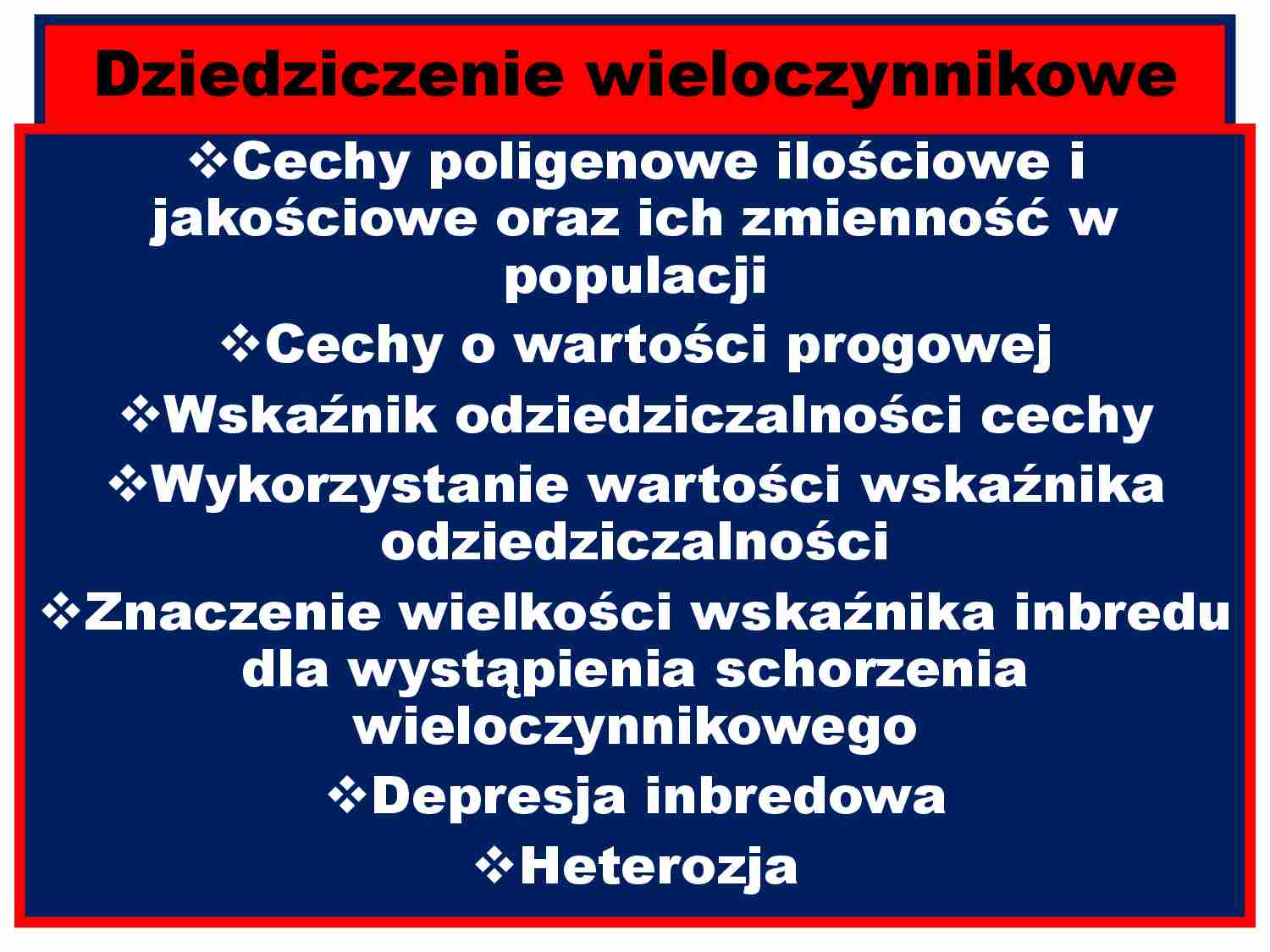 Dziedziczenie wieloczynnikowe w genetyce - strona 1