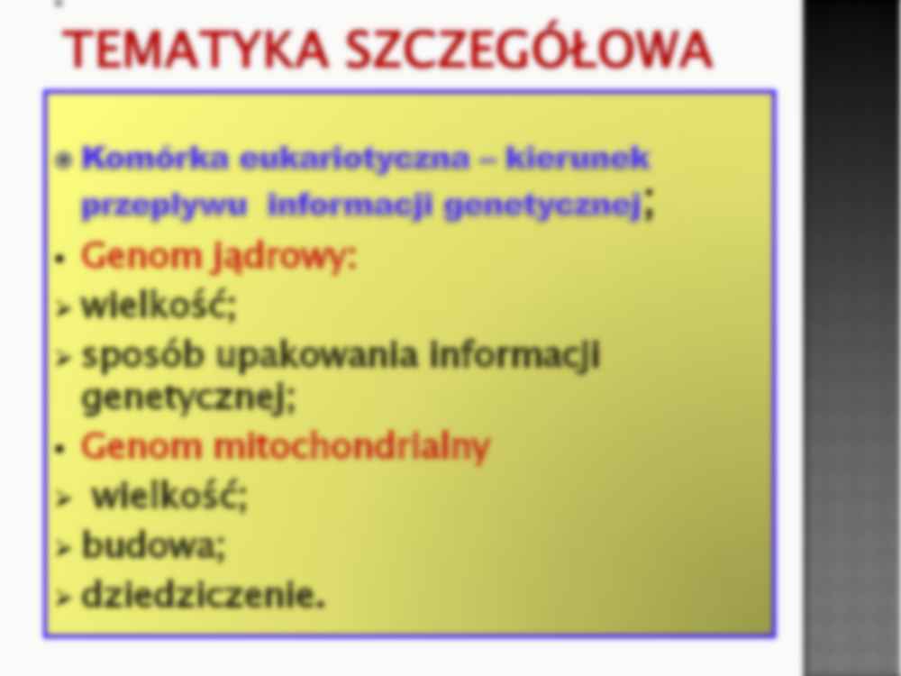 Komórka eukariotyczna - genetyka - strona 2