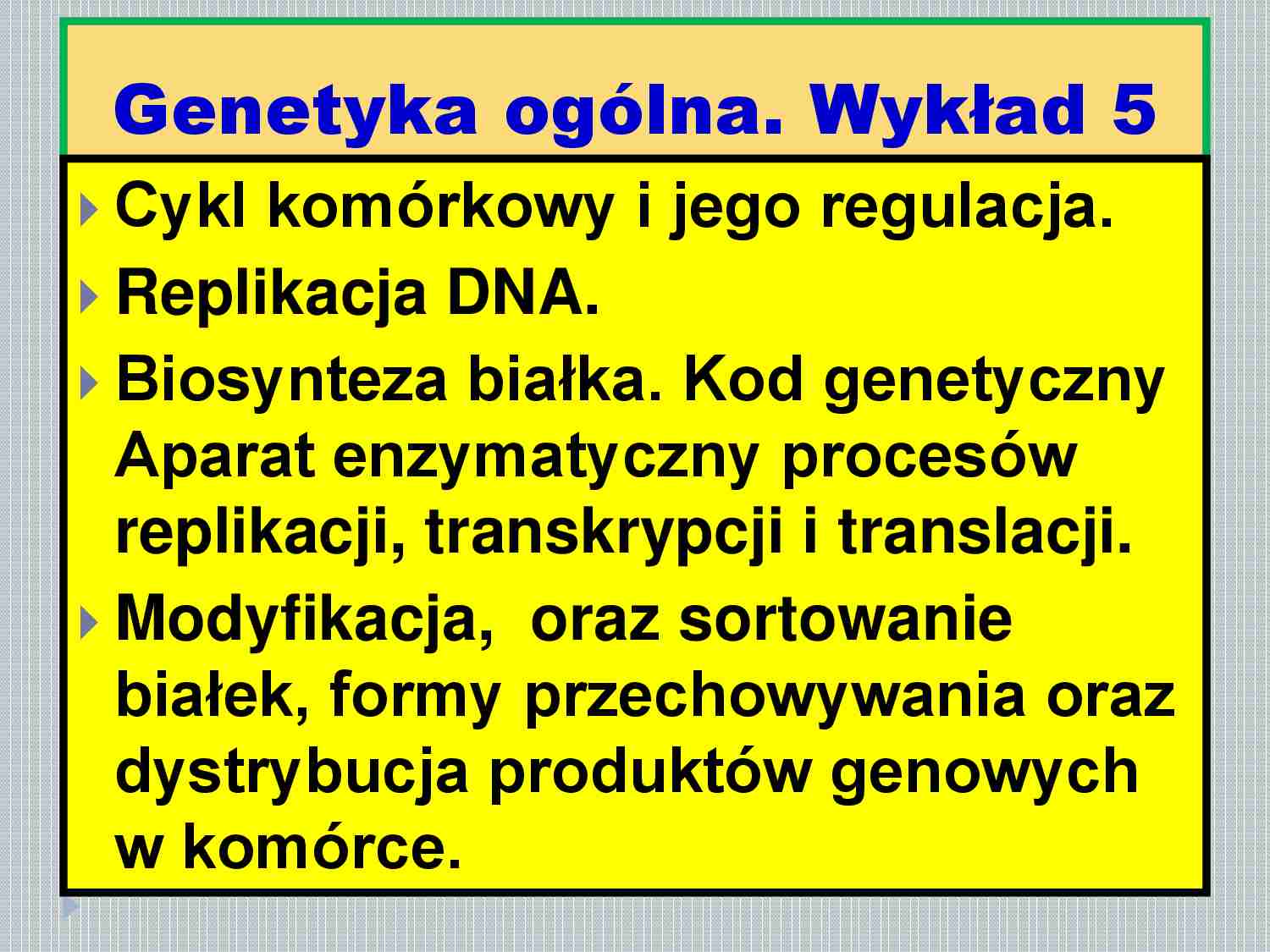 Regulacja cyklu komórkowego i transkrypcja - strona 1