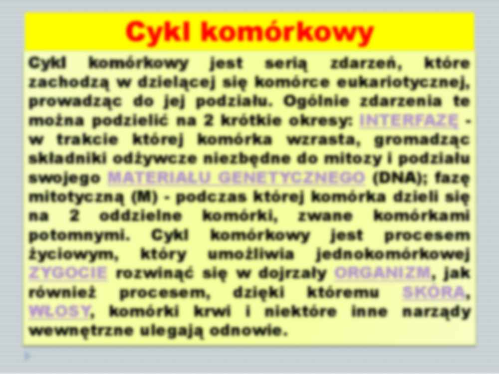 Regulacja cyklu komórkowego i transkrypcja - strona 2