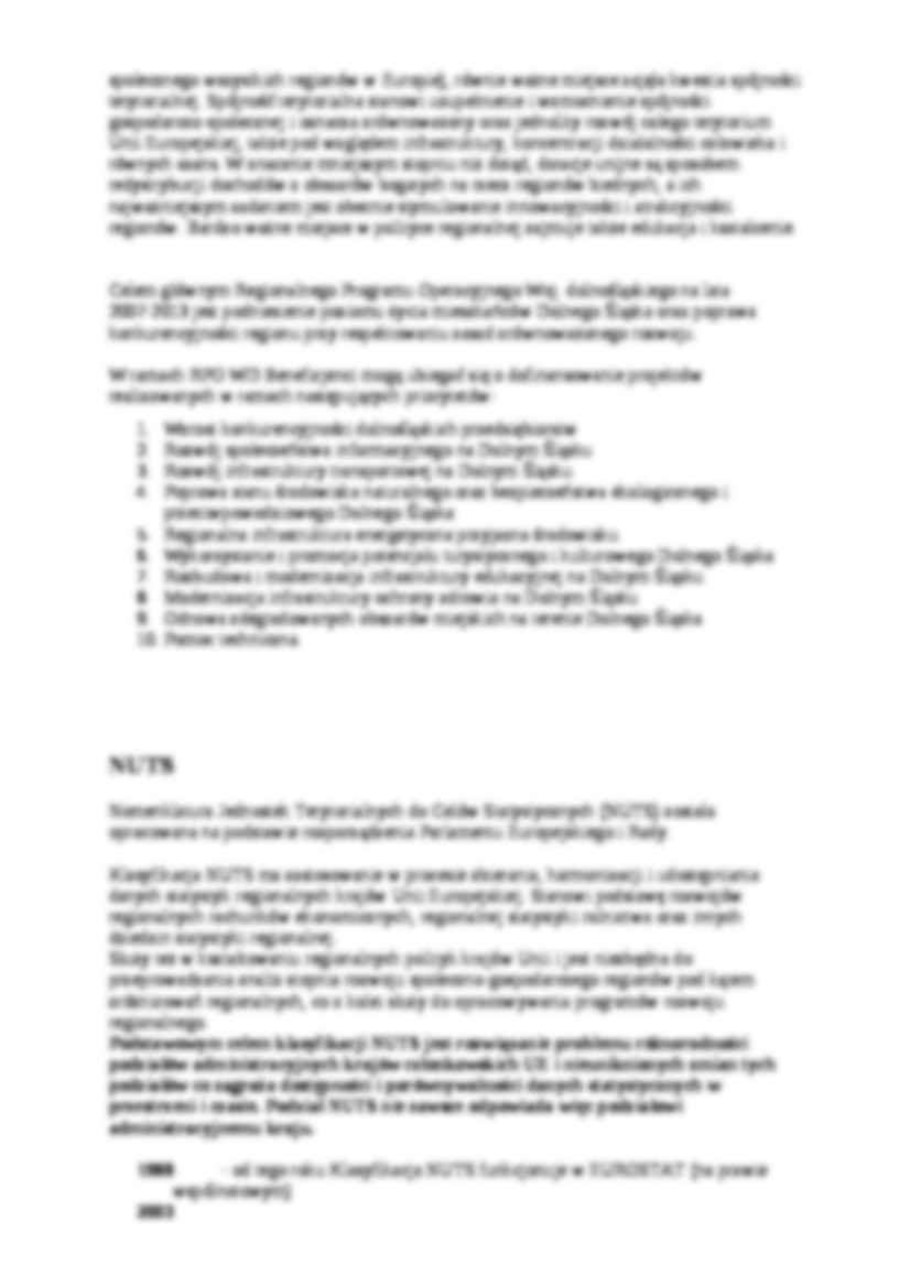 Polityka regionalna i NUTS - strona 2