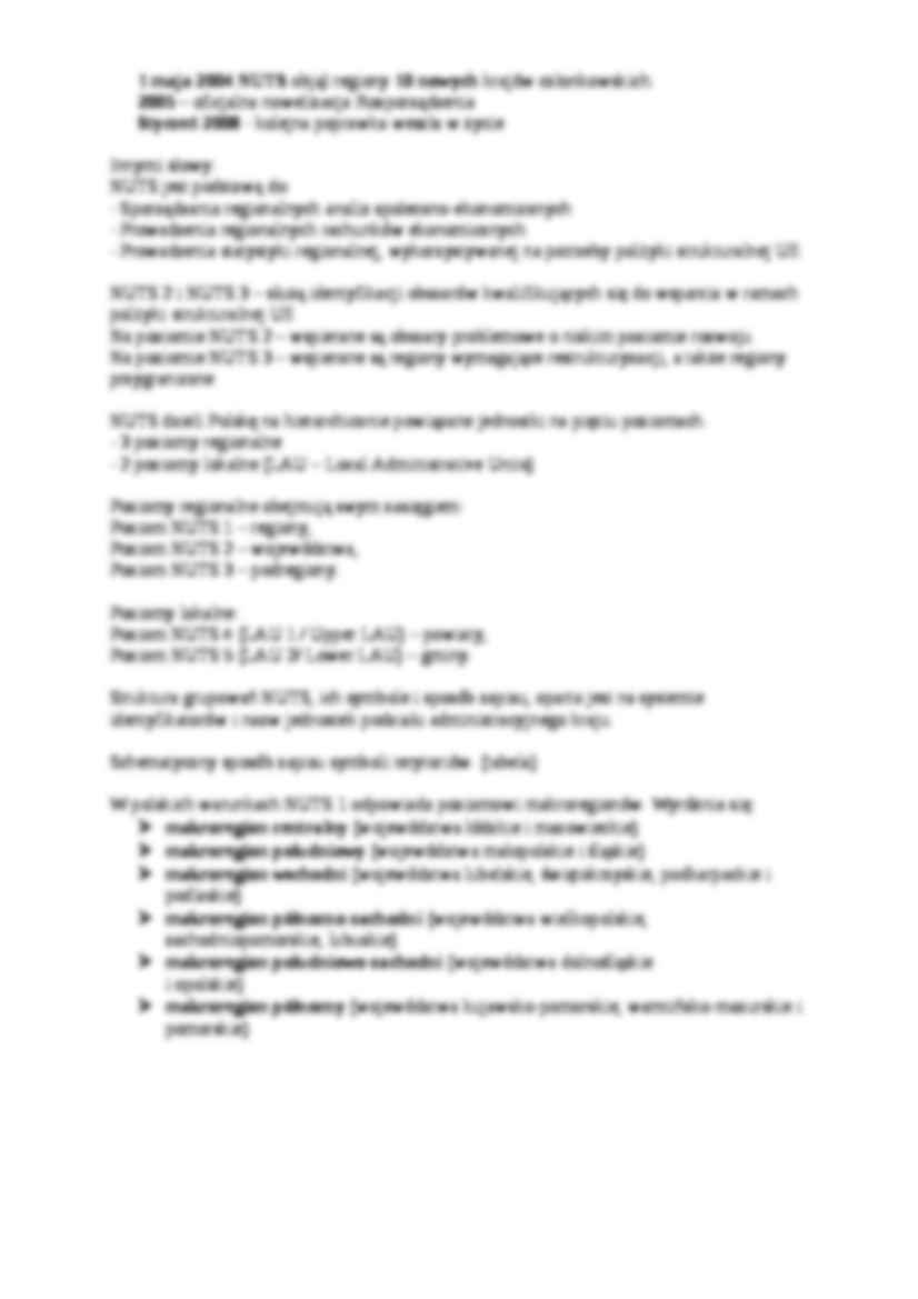 Polityka regionalna i NUTS - strona 3